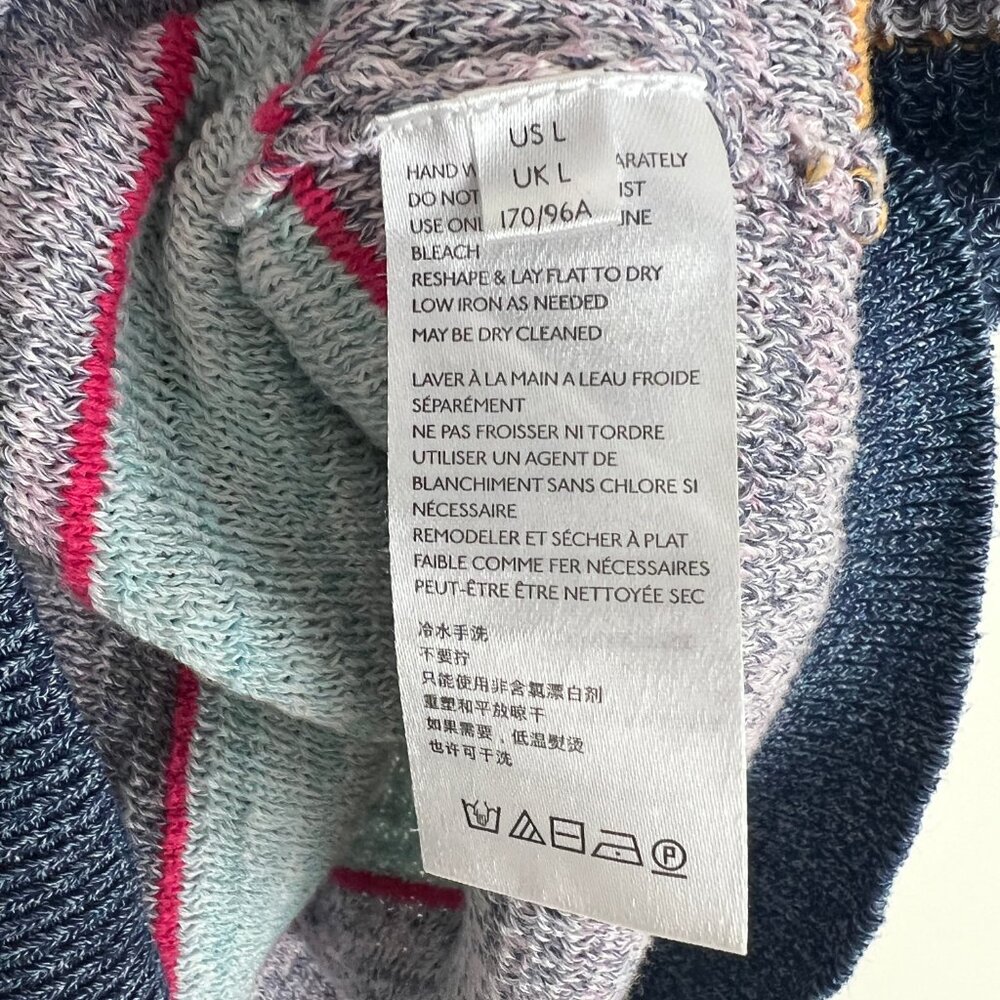 Anthropologie Knit Polo Top Nautical Boho Coastal Cowgirl Oversized Relaxed Fit - Picture 7 of 10